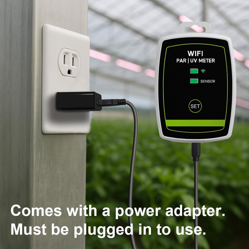 EvoDevice Store WiFi PAR Meter – Real-Time Light Intensity Monitor with Graph Recording | Measures PAR (400–700nm) and UVA for Grow Lights, Greenhouses - Image 5
